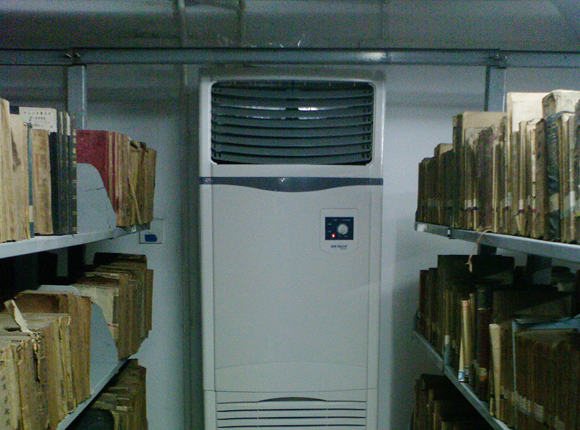 中山大學圖書館的除濕機安裝位置